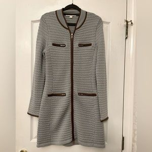 Boston Proper grey duster sweater